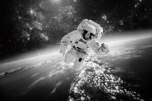 Obraz Cosmonaut 120 x 80 cm, černá / bílá