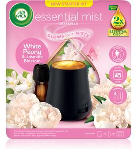 Air Wick Aroma Mist White Peony & Jasmine Blossom aroma difuzér s náplní + baterie 1 ks