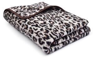 Vlnka Vlněná deka Merino jednovrstvá leopard velikost lůžkovin 95x135