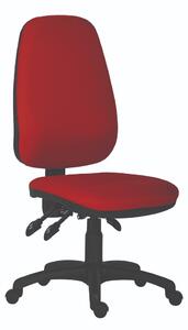 Pracovní židle Bauer bez područek, červená