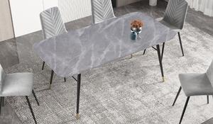 Jídelní stůl Laney 180 cm mramor šedý