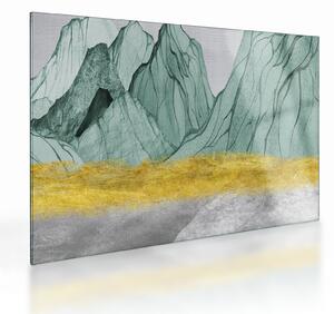 Skleněný obraz - Smaragdové hory N⁰1 (70x50 cm)
