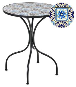 Bistro stolek AGGIUS 60 cm 60 cm Kov Modrá