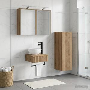 Sada koupelnových skříněk 4 ks Dub artisan Kompozitní dřevo 3407374
