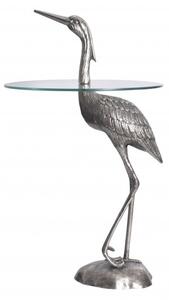 Stříbrný odkládací stolek Reiher