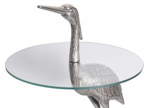 Noble Home Stříbrný odkládací stolek Reiher