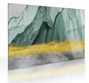 Skleněný obraz - Smaragdové hory N⁰3 (70x50 cm)