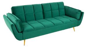 Rozkládací sedačka Bailey 213 cm smaradgová zelená