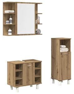 3dílná koupelnová sestava dub artisan kompozitní dřevo 3328568