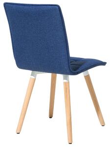 Tkanina Jídelní židle Sada 2 ks Námořnická modrá BROOKLYN