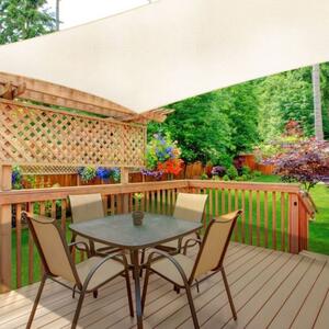 Bestent Zahradní sluneční clona 2x3m béžová 180g/m2