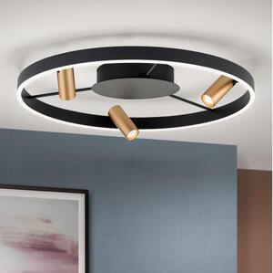 Orion DL 7-686/3-LED Stmívatelné strop. svítidlo BERLIN LED/50W/230V černá/zlatá