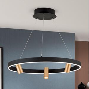 Orion HL 6-1667/3-LED Stmívatelný lustr na lanku BERLIN LED/50W/230V černá/zlatá
