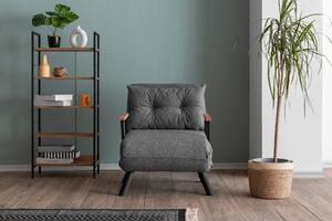 Atelier del Sofa 1-místná pohovka Sando Single - Light Grey, Světlá Šedá
