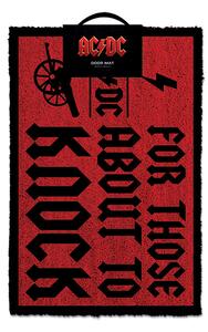 Rohožka AC/DC - For Those About To Knock, 40 × 60 cm