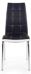 Jídelní židle Lexie, černá / bílá