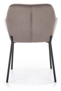 Jídelní židle Davos, šedá / černá