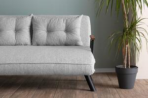 Atelier del Sofa 2-místná pohovka Sando 2-Seater - Teddy Fabric - Grey, Šedá