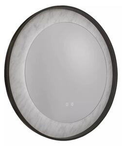Searchlight 96060BK Stmívatelné kulaté zrcadlo s LED, MARBLE IP44, dotykový spínač, CCT 2700K-4000K, ČERNÉ