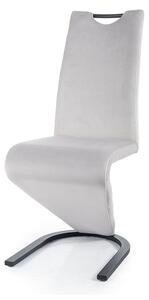 Jídelní židle SIGH-090 světle šedá/černá