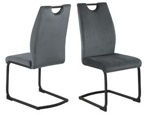 Designová jídelní židle Darnell tmavě šedá