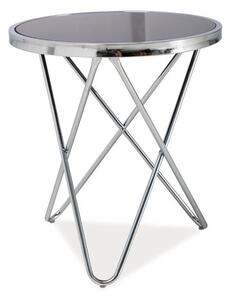 Konferenční stolek Fabia II, černá / stříbrná