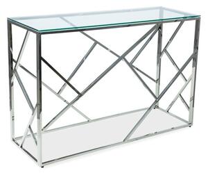 Konferenční stolek Escada, čirá / stříbrná
