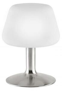 PAUL NEUHAUS LED stolní lampa v oceli a stínítkem z opálového skla, teplá bílá barva vč. dotykového stmívání 3000K PN 4078-55