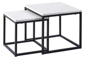 Set konferenčních stolků STELLAN - bílý / černý