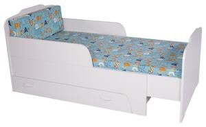 Dětská rostoucí postel s roštem BAMBI bílá, 80x200 cm