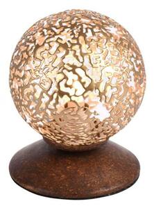PAUL NEUHAUS Stolní lampa v hnědo-zlaté s ozdobnou koulí pro žárovku G9 PN 4031-48