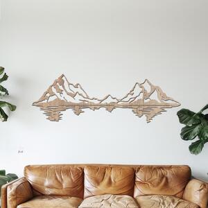 Dřevo života | Dřevěné hory s vodou na zeď | Rozměry (cm): 40x11 | Barva: Třešeň