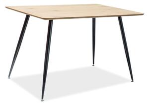 Jídelní stůl Remus 120 x 80 cm, dub / černá