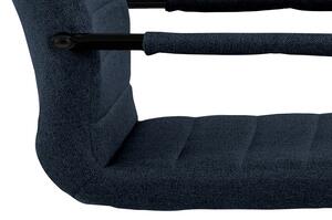 Designová jídelní židle Daitaro s opěrkami tmavomodrá / černá