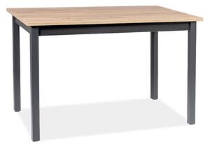 Jídelní stůl Horacy 125 × 75 cm, dub artisan / černá