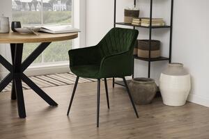 Designová jídelní židle Danessa olivově-zelená - Skladem