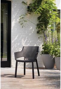 Tmavě šedá plastová zahradní židle Elisa – Keter