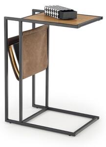 Odkládací stolek Compact, dub zlatý / černá