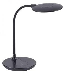 LEUCHTEN DIREKT is JUST LIGHT LED stolní lampa, černá, krokově stmívatelné, CCT, vč. nabíjení pro telefony 3000-5500K