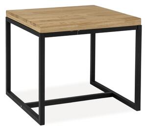 Konferenční stolek Loras čtvercový, dub / černá