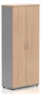 Vysoká široká šatní skříň Visio LUX 80 x 38,5 x 183,5 cm, dub