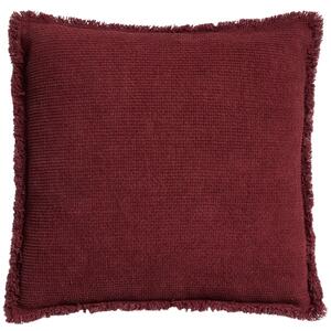 Kave Home Červený bavlněný povlak na polštář Meral 45 x 45 cm