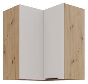 Horní rohová kuchyňská skříňka Sayla 60x60 GN-72 2F (90°) (kašmír + dub artisan)