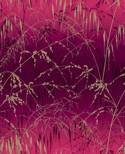 Růžová vliesová tapeta na zeď, trávy, 120396, Wiltshire Meadow, Clarissa Hulse