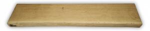 Melzevo Dřevěná police - úzká Odstín dřeva: Bezbarvý vosk (přírodní vzhled), Velikost: 75x16x4 cm, Logo: S logem