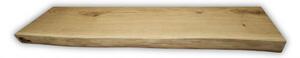 Melzevo Dřevěná police klasik, přírodní dub Velikost: 110x22x4 cm