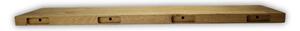 Melzevo Dřevěná police klasik, přírodní dub Velikost: 75x22x4 cm
