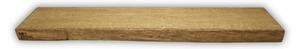 Melzevo Dřevěná police úzká, tmavý dub Velikost: 60x16x4 cm