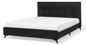 Manželská postel 180 cm AMBRE (s roštem) (černá). 1007093