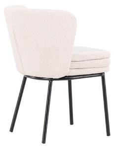 Jídelní židle Agnes, 2ks, bílá, 56.5x46.5x76.5
